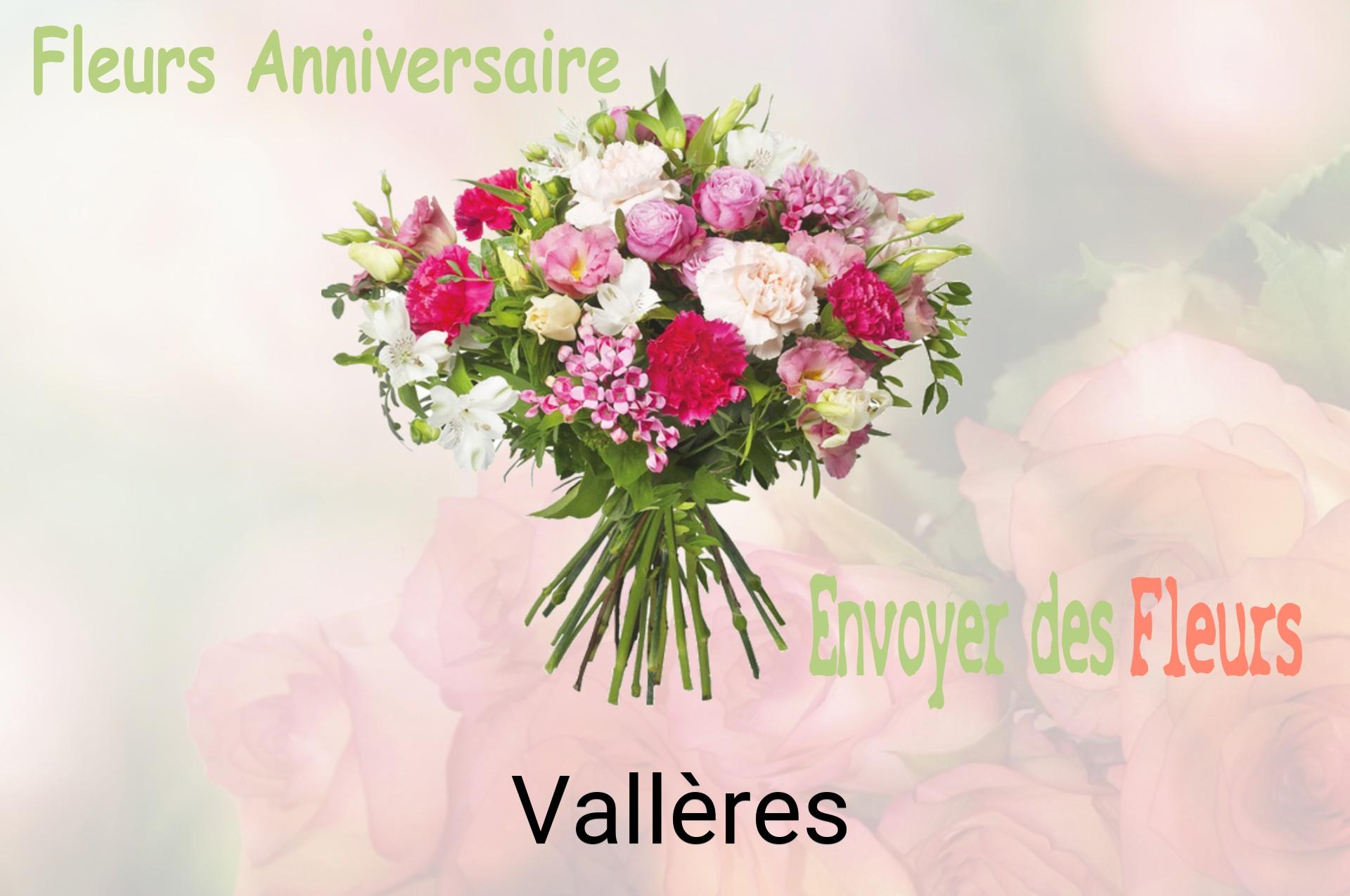 Bouquet de fleurs d’anniversaire livré à Vallères